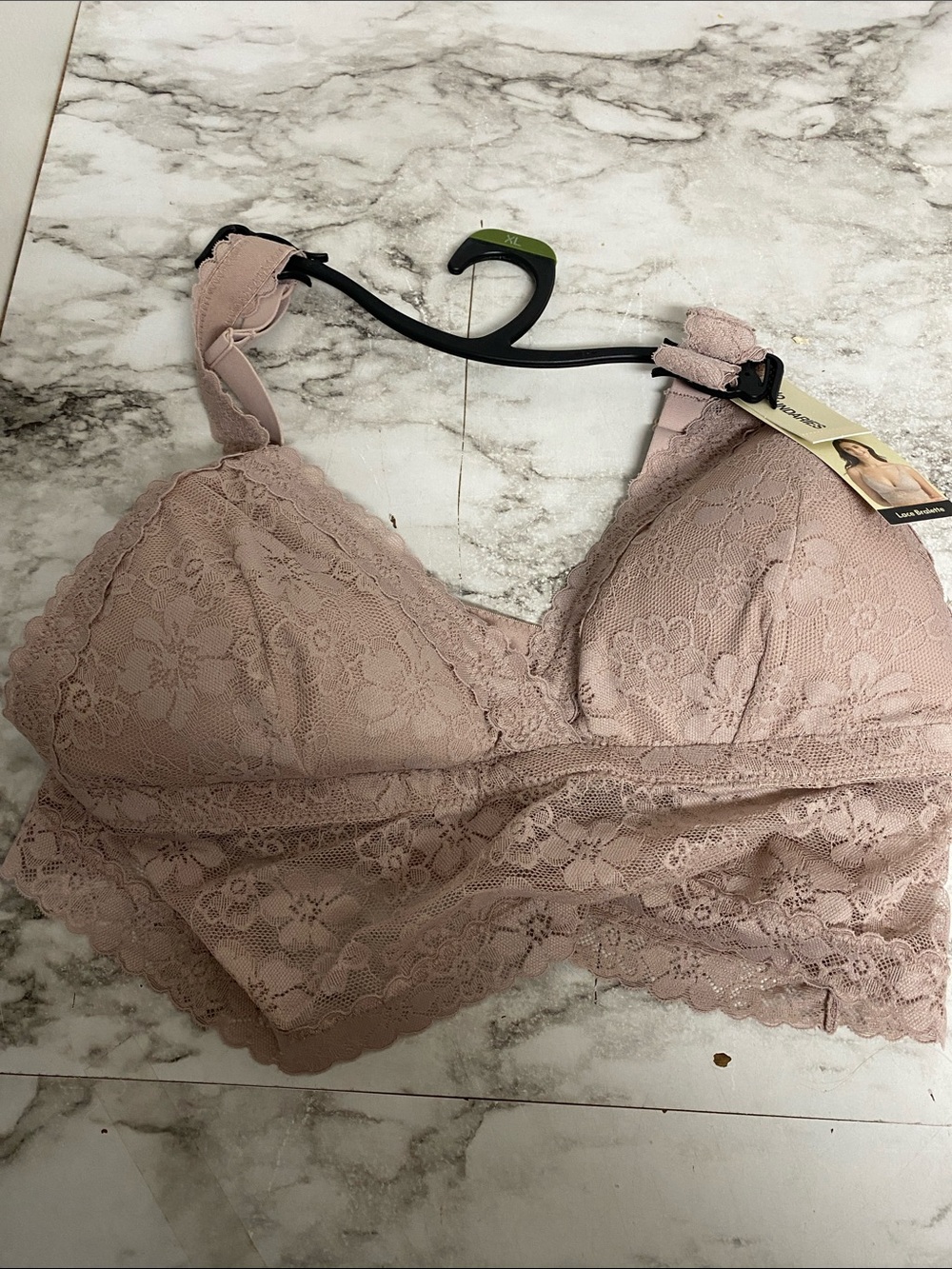No Boundaries Lace Bralettes in Dusty Rose, Clay Brick. Set of 2